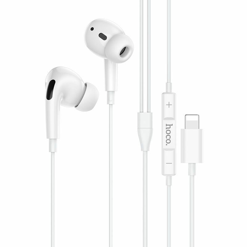 Наушники HOCO M1 Pro Lightning 8pin, работают через Bluetooth, белый