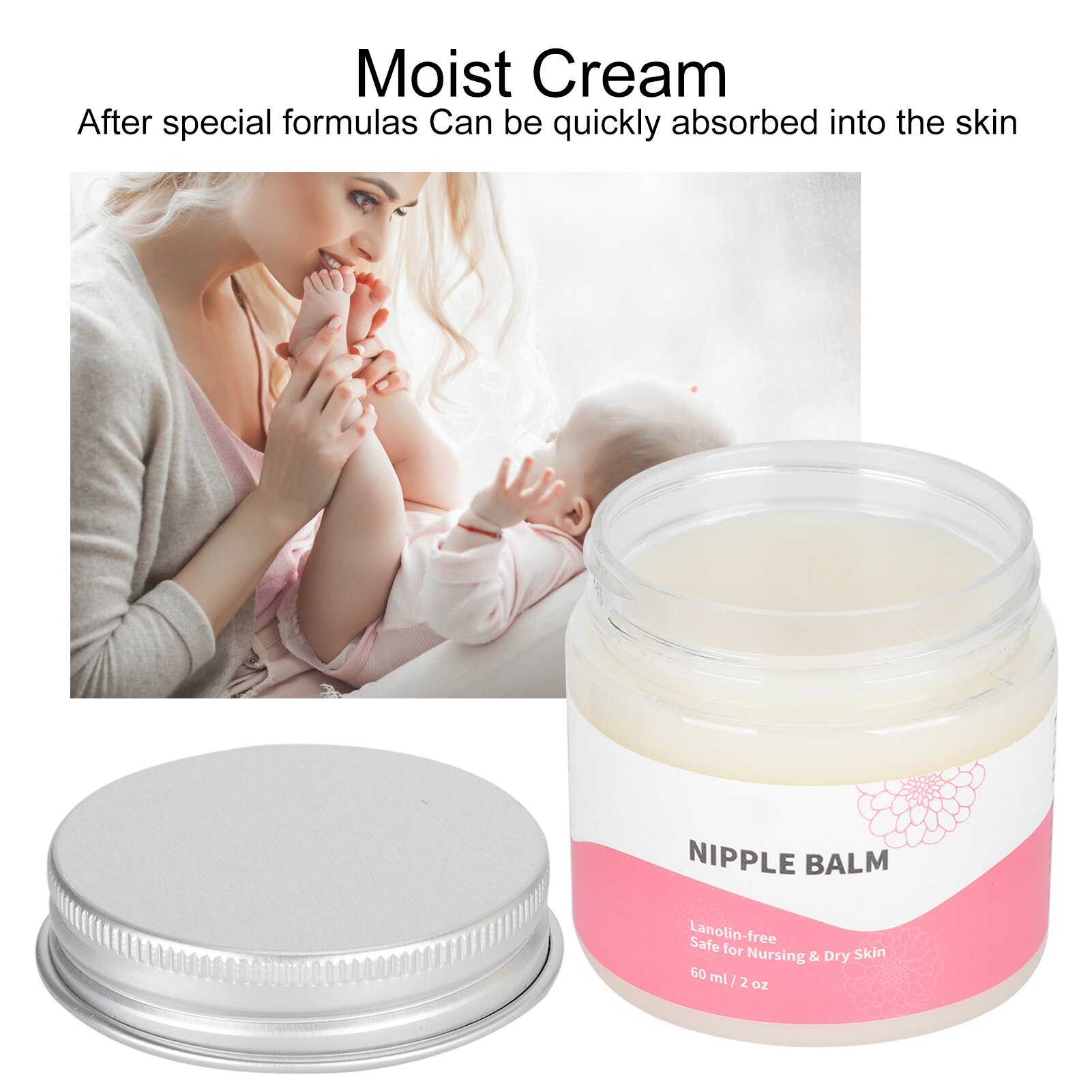 Косметика Для Кормящих BoBa Women Moist Balm Anti Chacking Увлажняющий бальзам для кормящих матерей 60 мл
