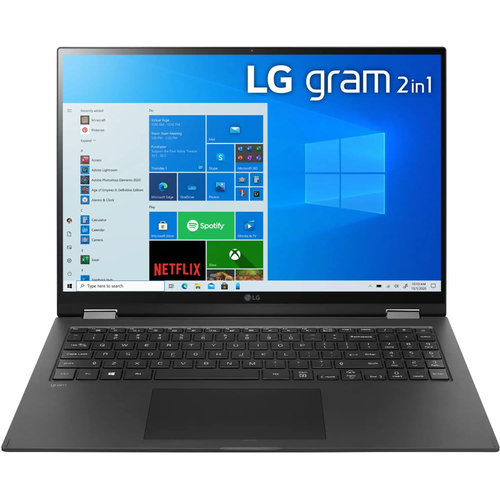Ноутбук LG gram 16 2in1 16T90R Intel Core i7 1360P 22GHz 16 2560x1600 32GB 1TB SSD Xe Graphics Win 11 Home 193490₽