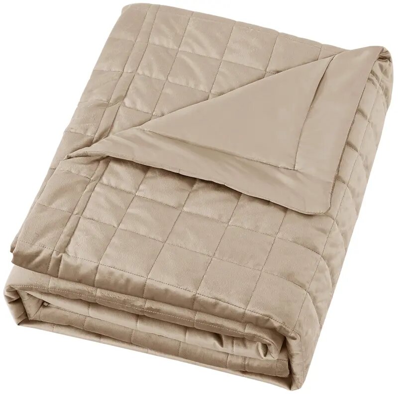 Покрывало Etna 240x220 см велюр цвет бежевый