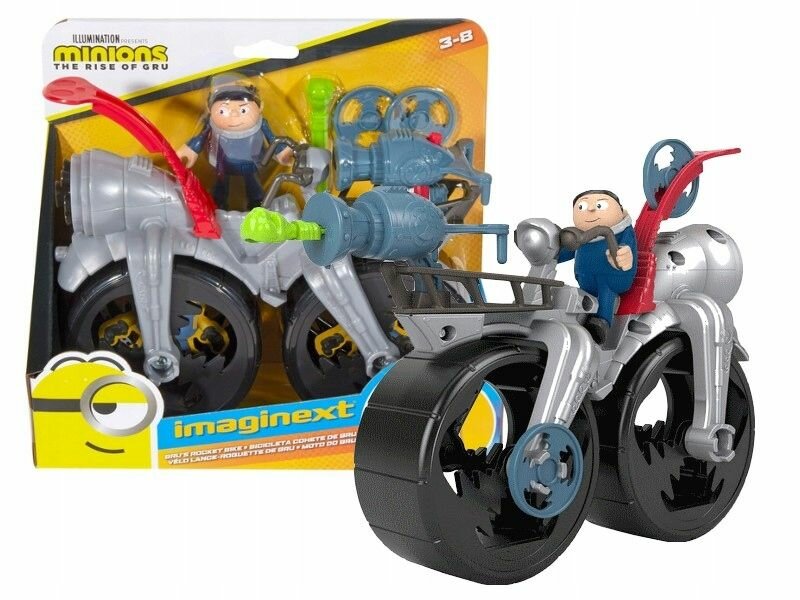 Набор для игр Mattel Imaginext Миньоны - Крутой Мегабайк Мотоцикл Грю с фигуркой GMP38
