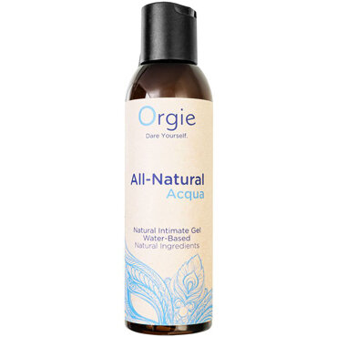 78494 Интимный гель Orgie ALL - NATURAL ACQUA на водной основе, 150 мл. Универсальная смазка на основе натуральных ингредиентов