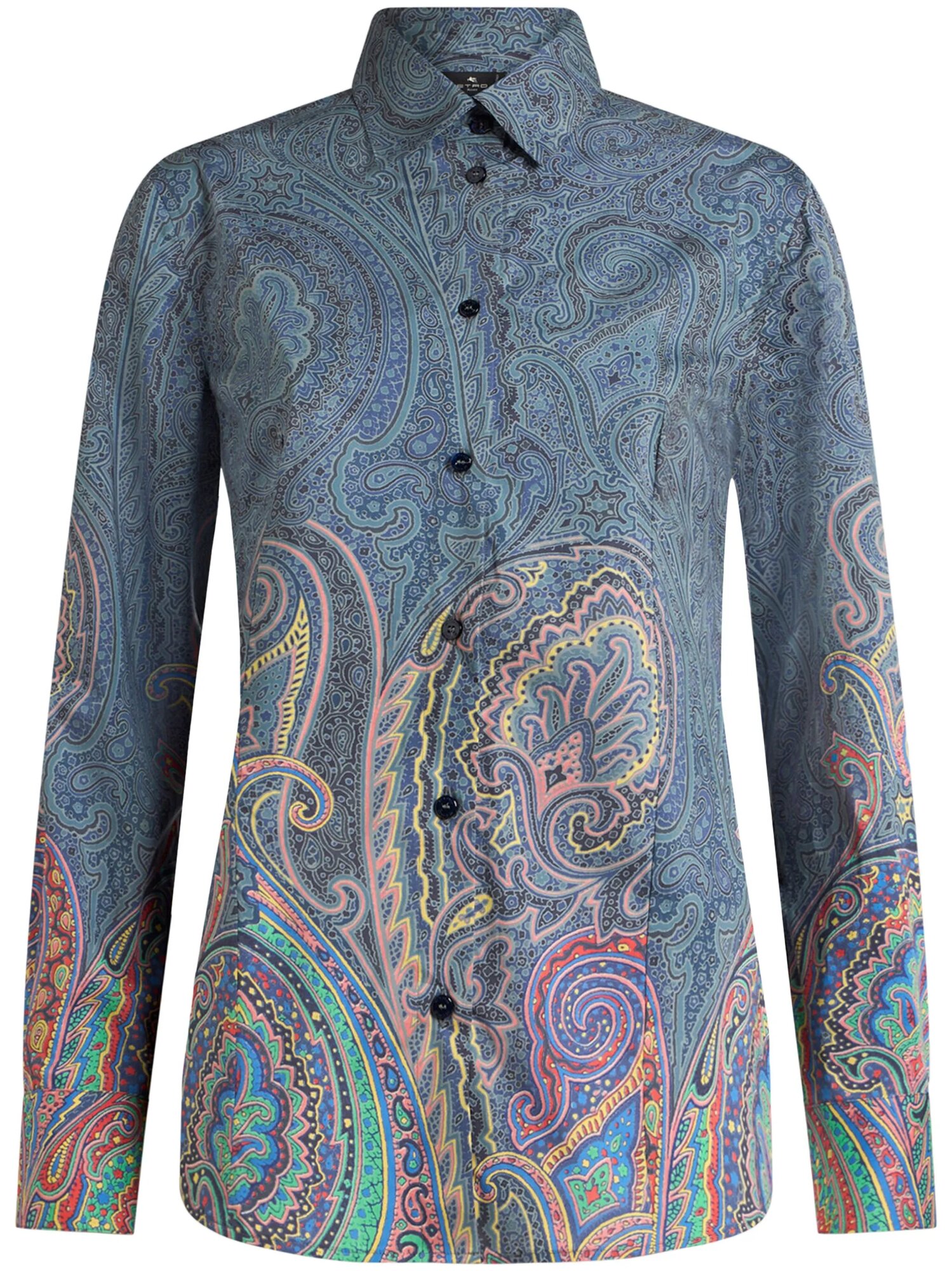 Рубашка ETRO, размер 36 IT, cиний