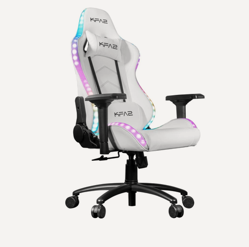 Изображение товара Игровое кресло KFA2 "Gaming Chair 01", RGB, с подсветкой, белое