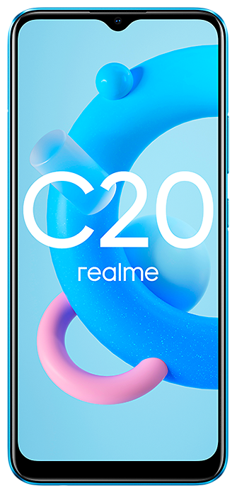 Смартфон realme C20, Android 10, IPS, 6.5", 8 MP, 3GB RAM, 2GB RAM, NFC