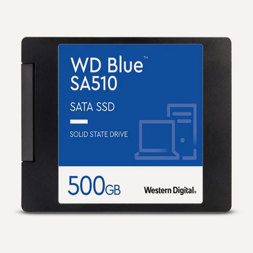 Изображение товара SSD-накопитель WD Blue SA510, 500GB, 2,5", SATA, TLC 3D NAND
