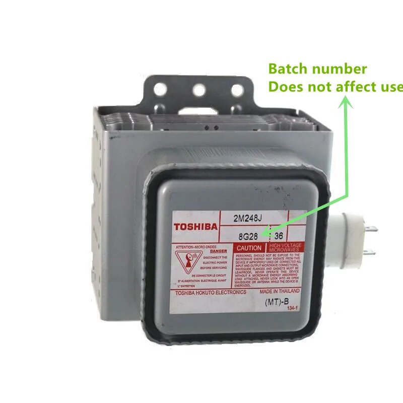 Новый короткий магнетрон 2M248J для микроволновой печи Toshiba, запчасти, аксессуары