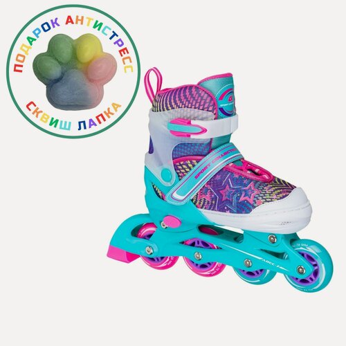 Изображение товара Раздвижные роликовые коньки Alpha Caprice Ck-sk-p320-31 Mint (антистресс сквиш лапка в подарок) размер XS (25-28)