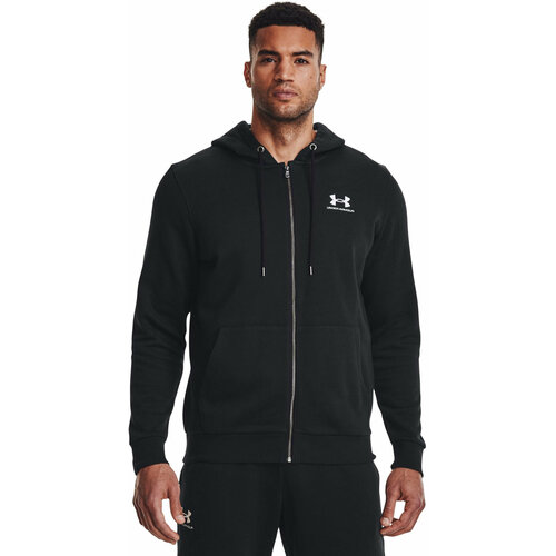 фото Толстовка under armour essential fleece fz hood, размер 50-52, , black