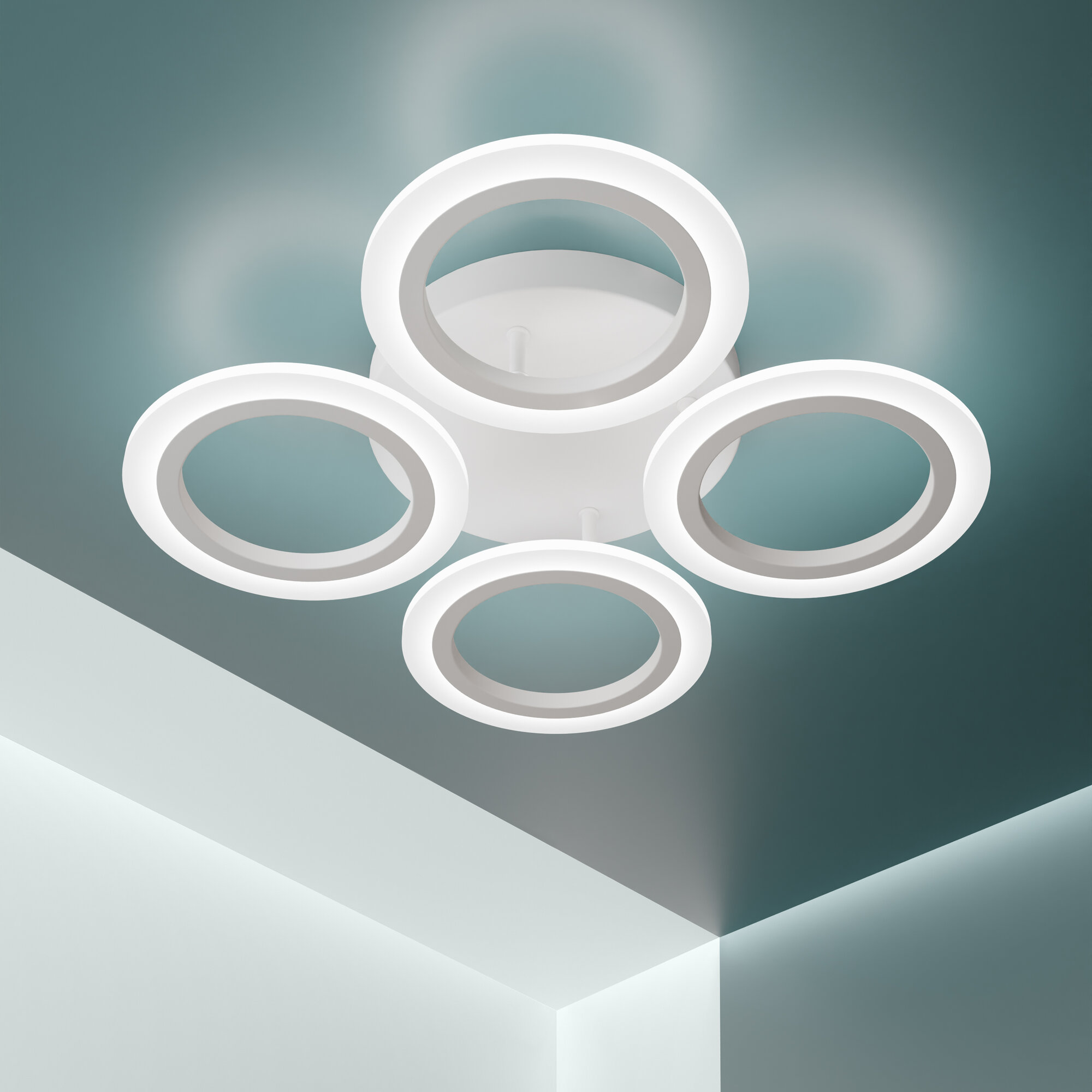 Ritter Потолочная светодиодная люстра круг ROLO, управляемая, 4 режима, 114Вт, до 23м2, 52200 7