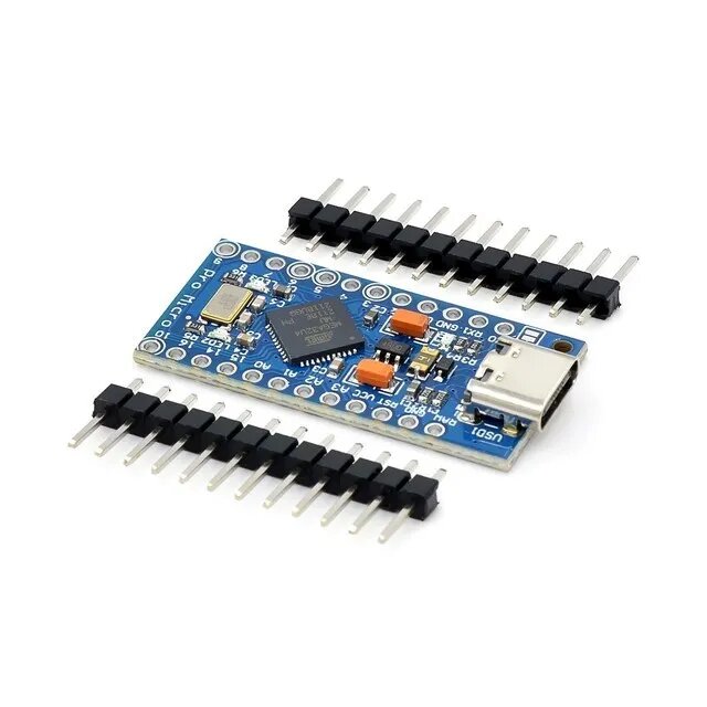 Stlxy Pro Micro ATmega32U4 5 В 16 МГц Замена ATmega328 для Arduino ATMega 32U4 Pro Mini с 2-рядным штыревым разъемом, TYPE-C 32u4 MU
