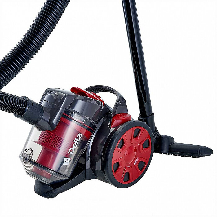 Пылесос для дома Delta DL-0851, мультициклон, 1800 Вт красный