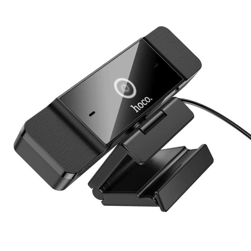 Веб-Камеры Xiaomi Камера Web HOCO D100, 1080p, USB, с микрофоном, черная, 1,5 м