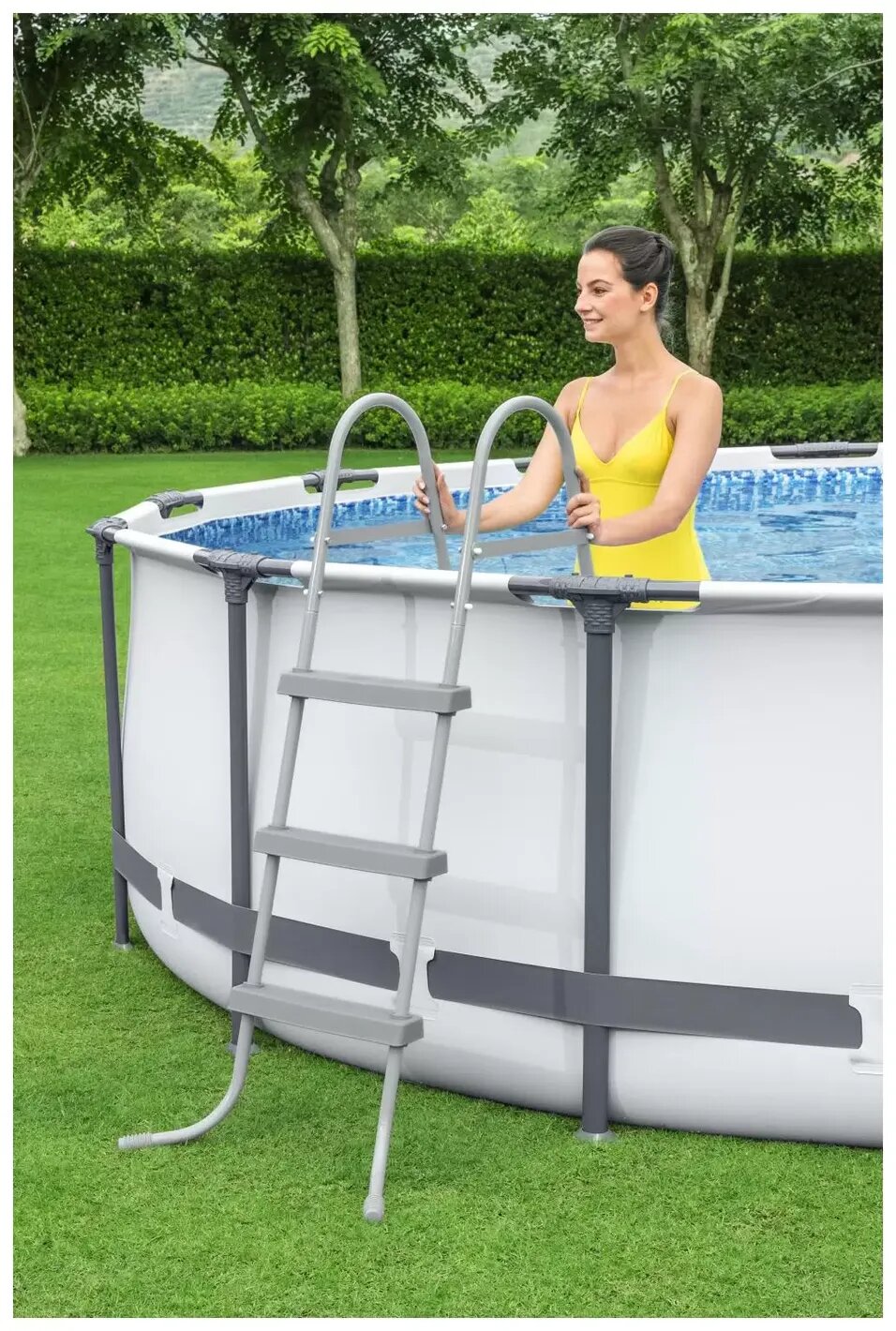 Бассейн Bestway "Steel Pro Max", каркасный, круглый, серый, 366x100см — фото 1