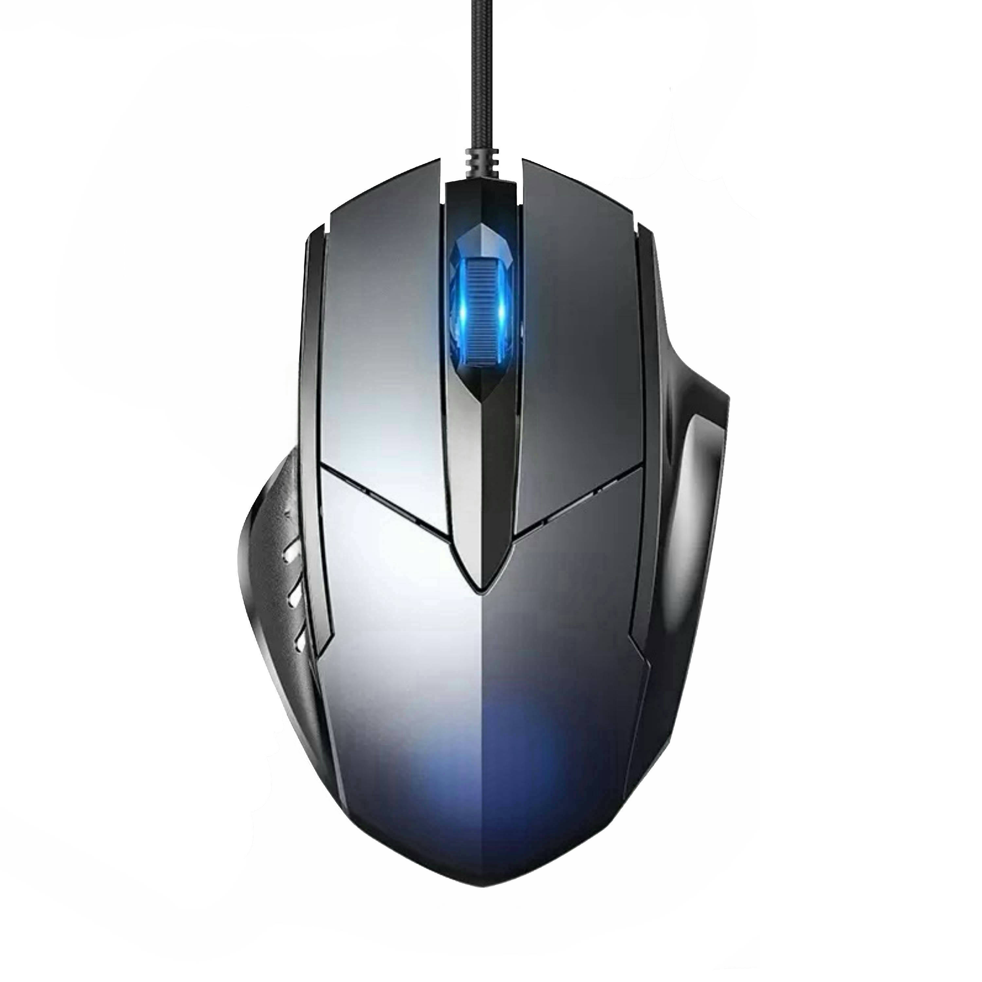 Мышь inphic W1S, проводная, бесшумная, RGB-подсветка, 1200 DPI — фото 1