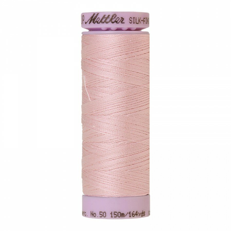 Нить для машинного квилтинга SILK-FINISH COTTON 50, 150 м 0085 Parfait Pink