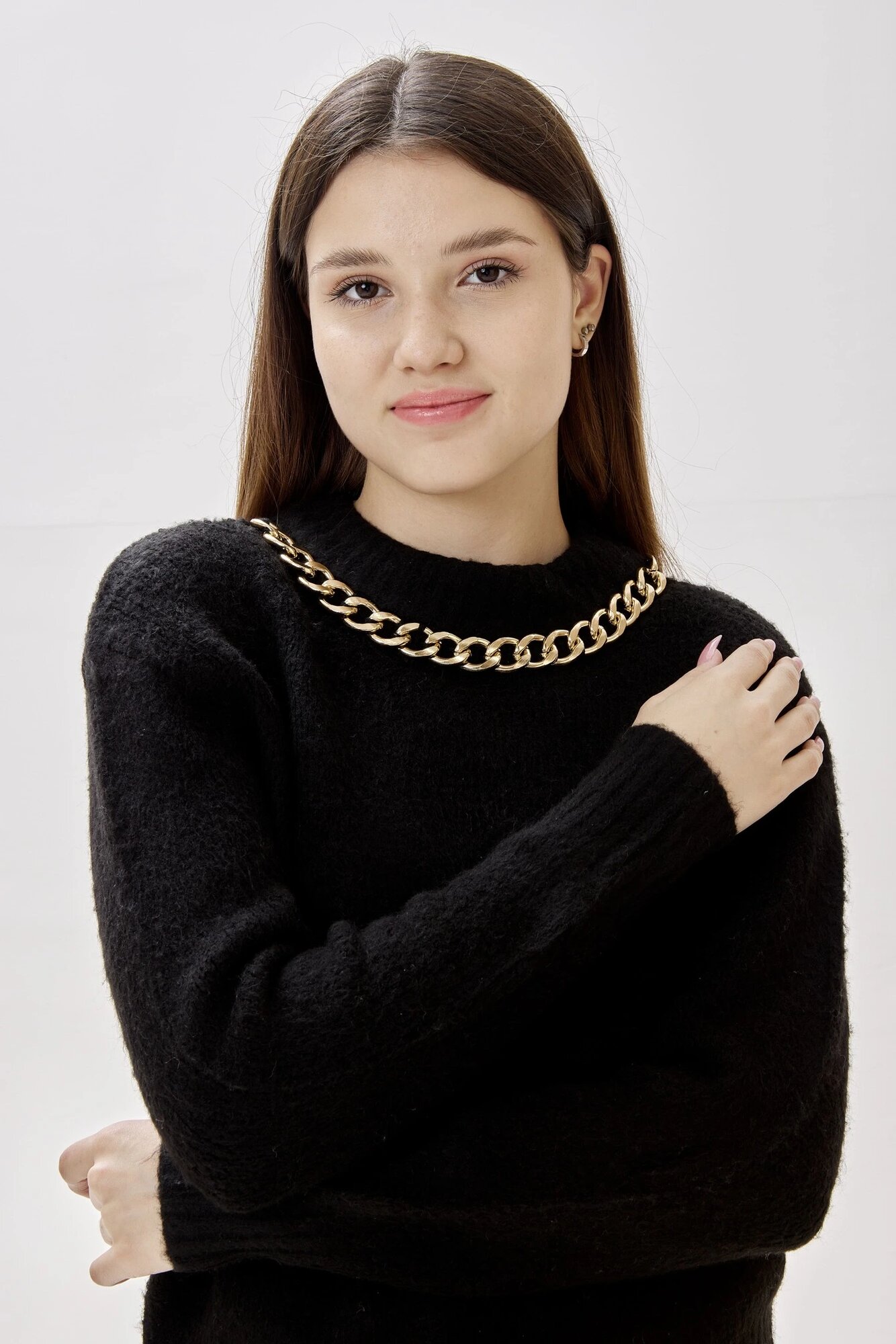 Свитер Selfie, размер M, , черный — фото 1