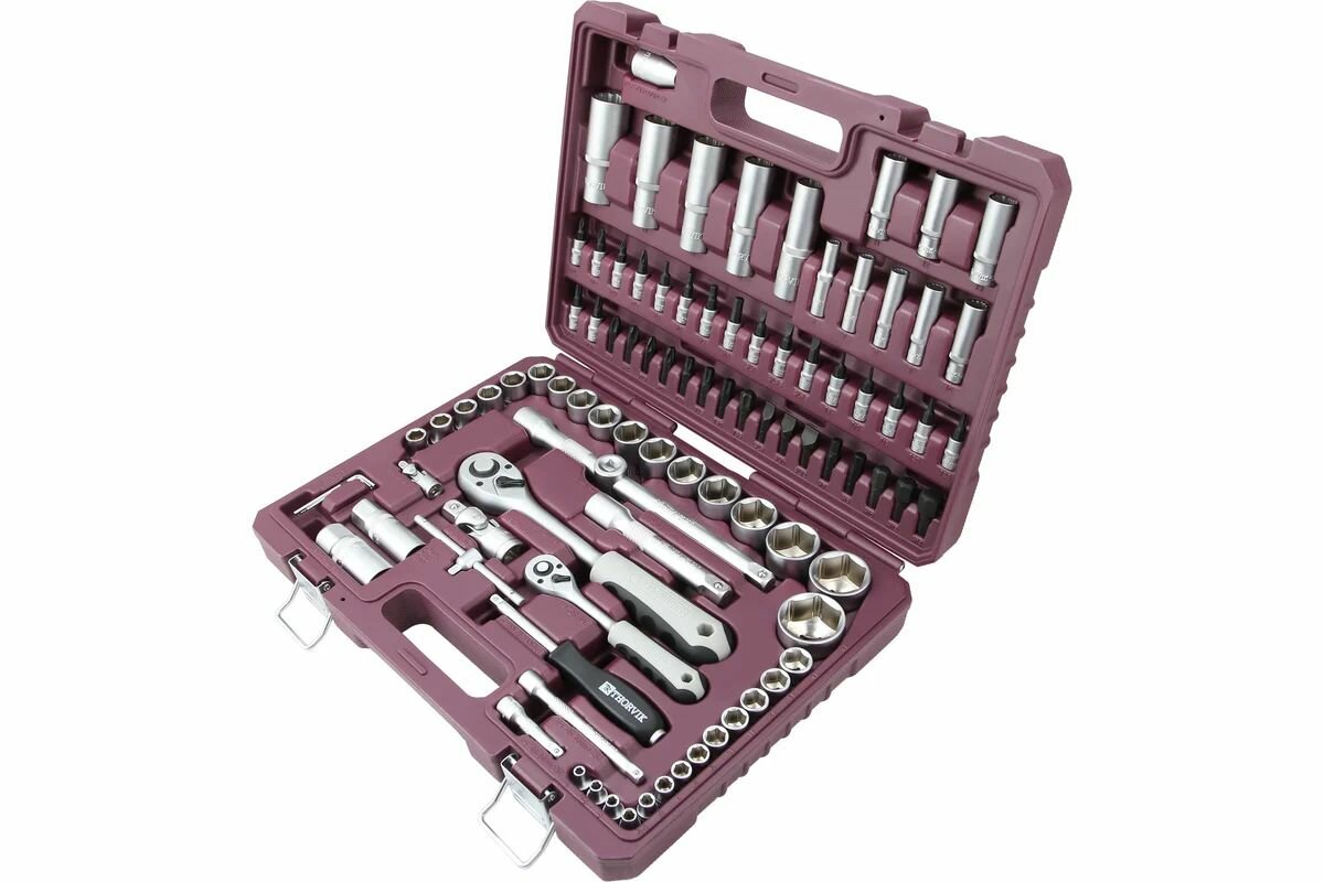 Универсальный набор инструмента THORVIK TS094 1/4, 1/2DR, 94 предмета — фото 1