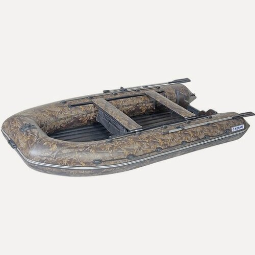 Изображение товара Лодка ПВХ Ковчег моторная килевая 430 НДНД камуфляж лес
