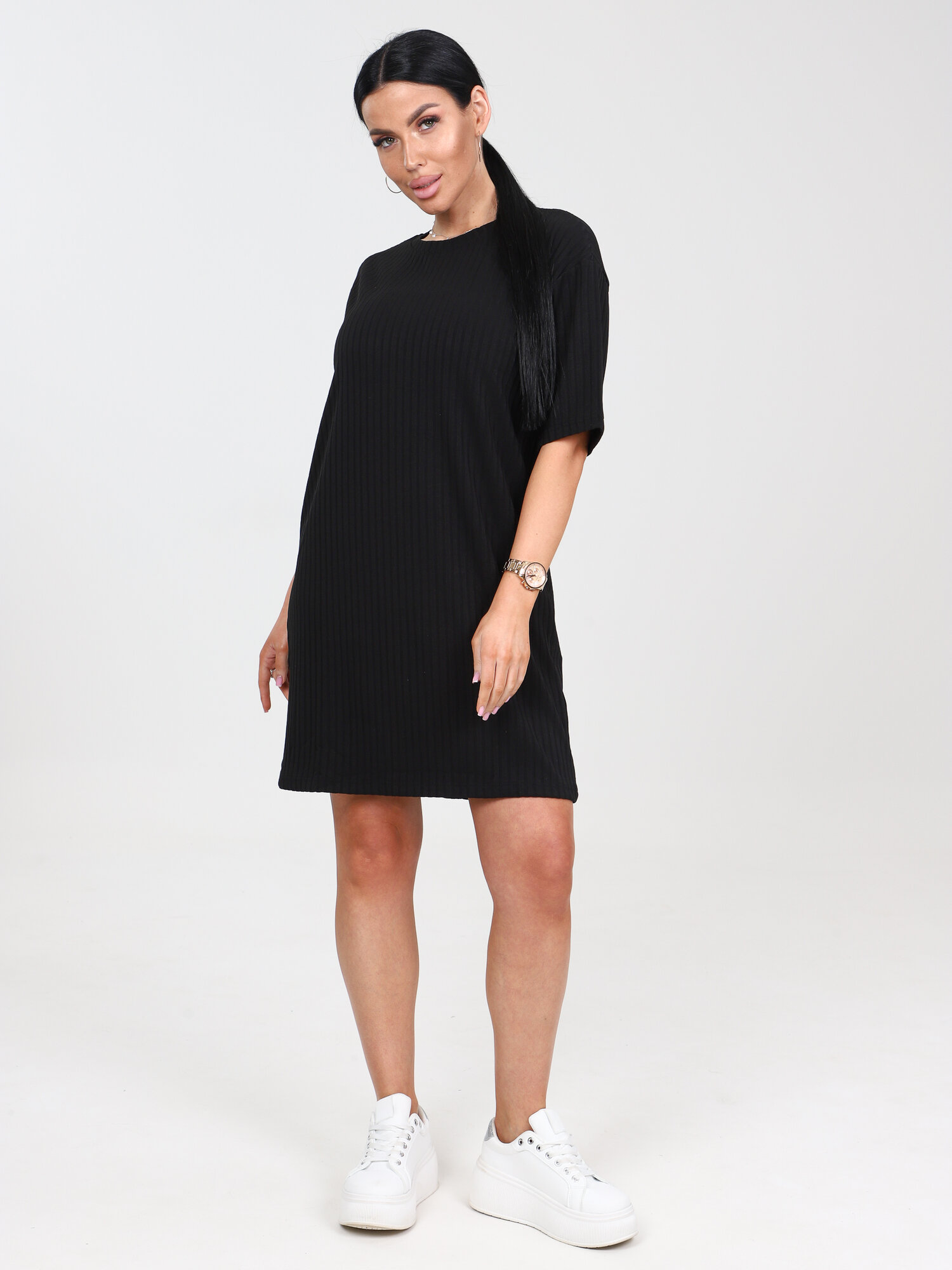 Платье , размер 54, черный — фото 1