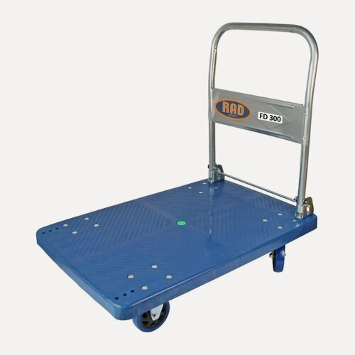Изображение товара Тележка платформенная RAD FD 300 900x600 мм, легкого хранения между, профессиональная, с литыми ПВХ‑колёсами
