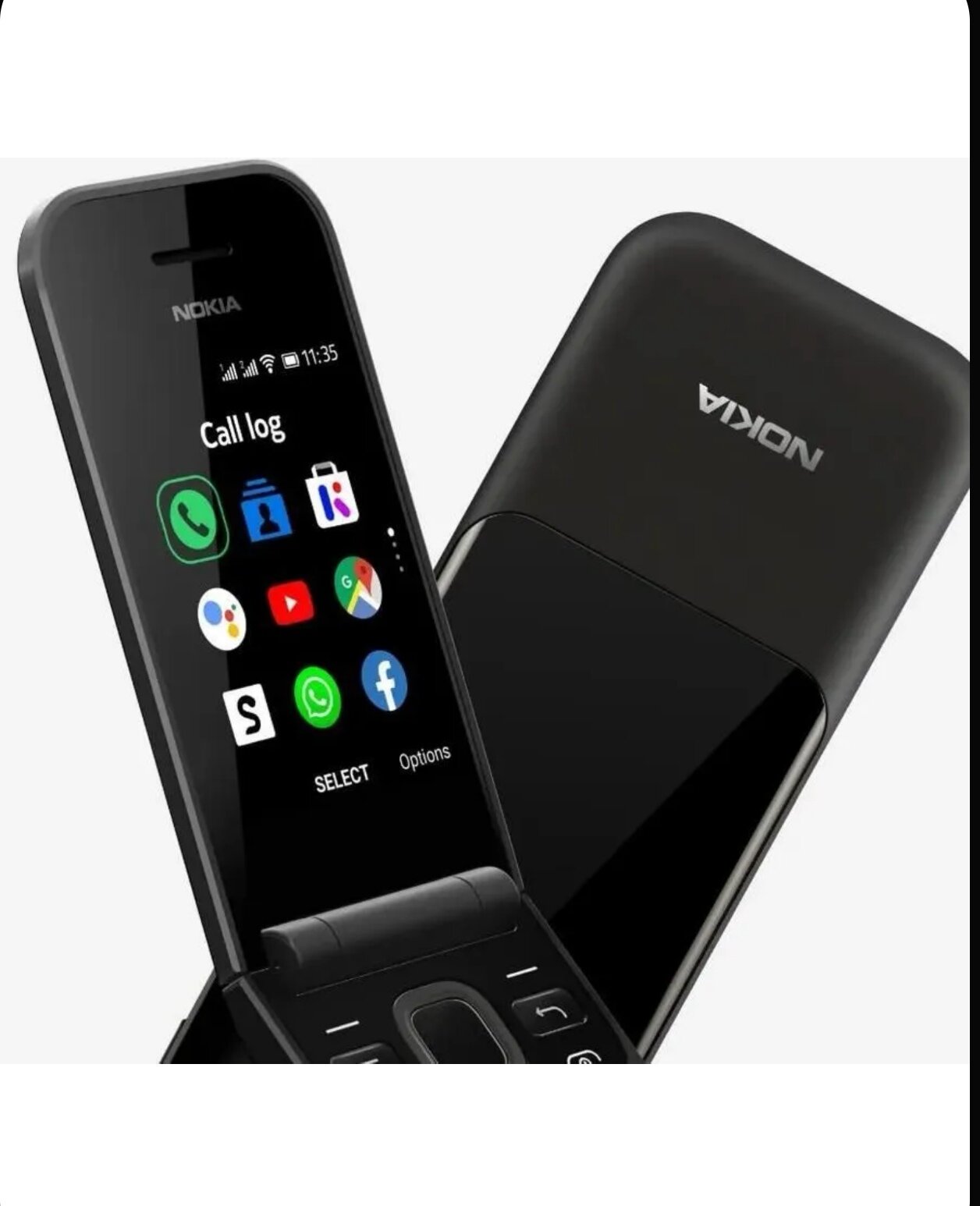 Телефон кнопочный Nokia 2720 Flip, раскладной, Bluetooth, SIM 2, 2 экрана — фото 1