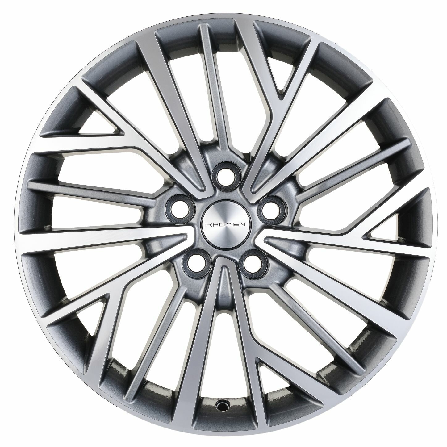 Колесный диск Khomen Wheels KHW1717 17x7" PCD5x114.3 ET45 D60.1 GRAY-FP