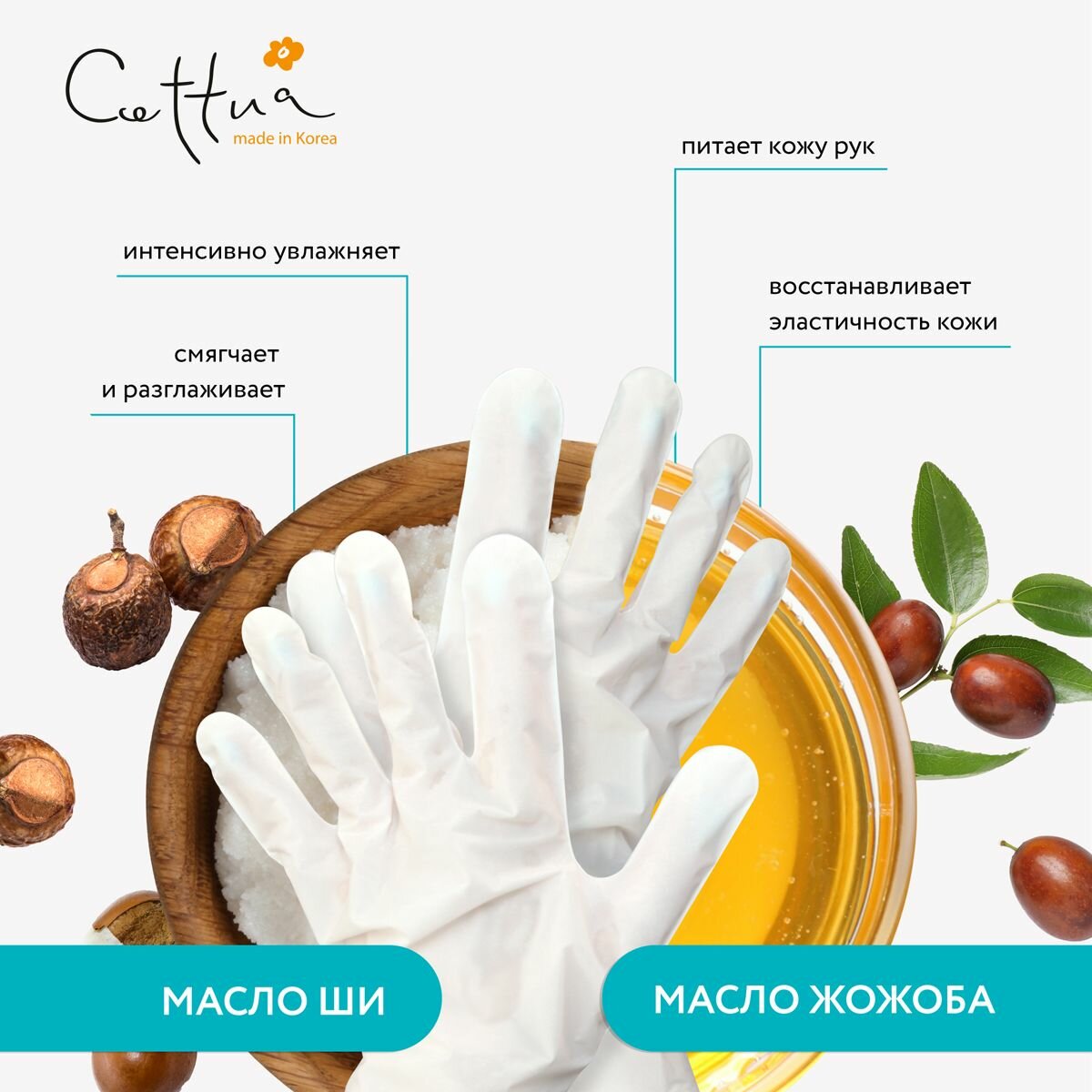 Изображение CETTUA Маска увлажняющая для рук, 28 г