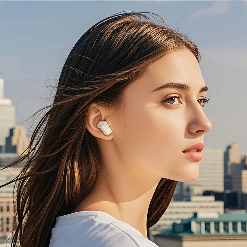 Беспроводные наушники Hoco EQ20, Bluetooth 5.4, до 7 ч работы, 6 ч с ANC, LED-дисплей, кейс 400 мАч, ANC+ENC, NEW 2025