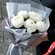 Букет из 5 белых пионов "Пломбир" в серой пленке от АзалияНау