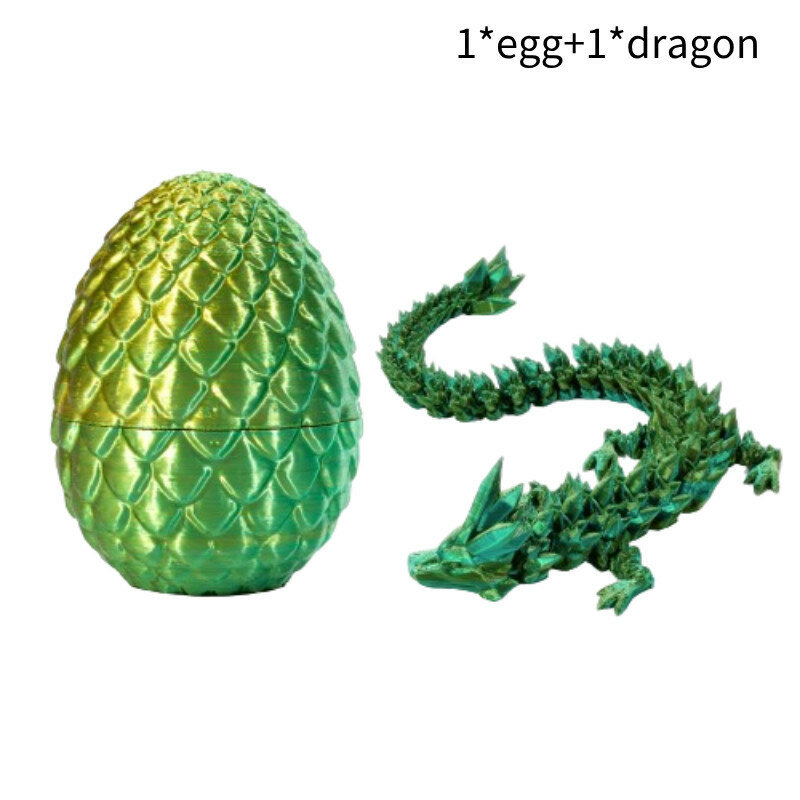 Набор из 3D-печатанных яиц с драконами Gem Dragon, подвижные яйца с цифрой 13 в подарок