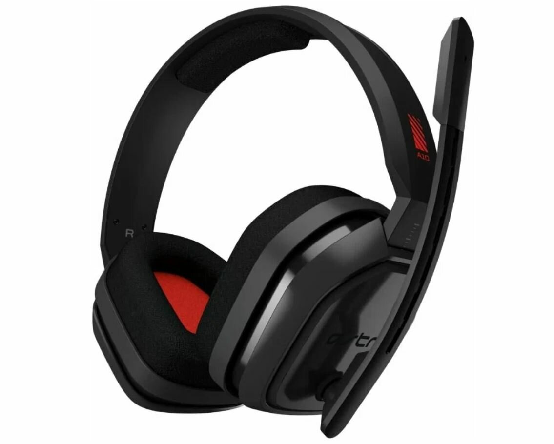 Наушники ASTRO Gaming A10 Grey/Red, игровые, полноразмерные, складные