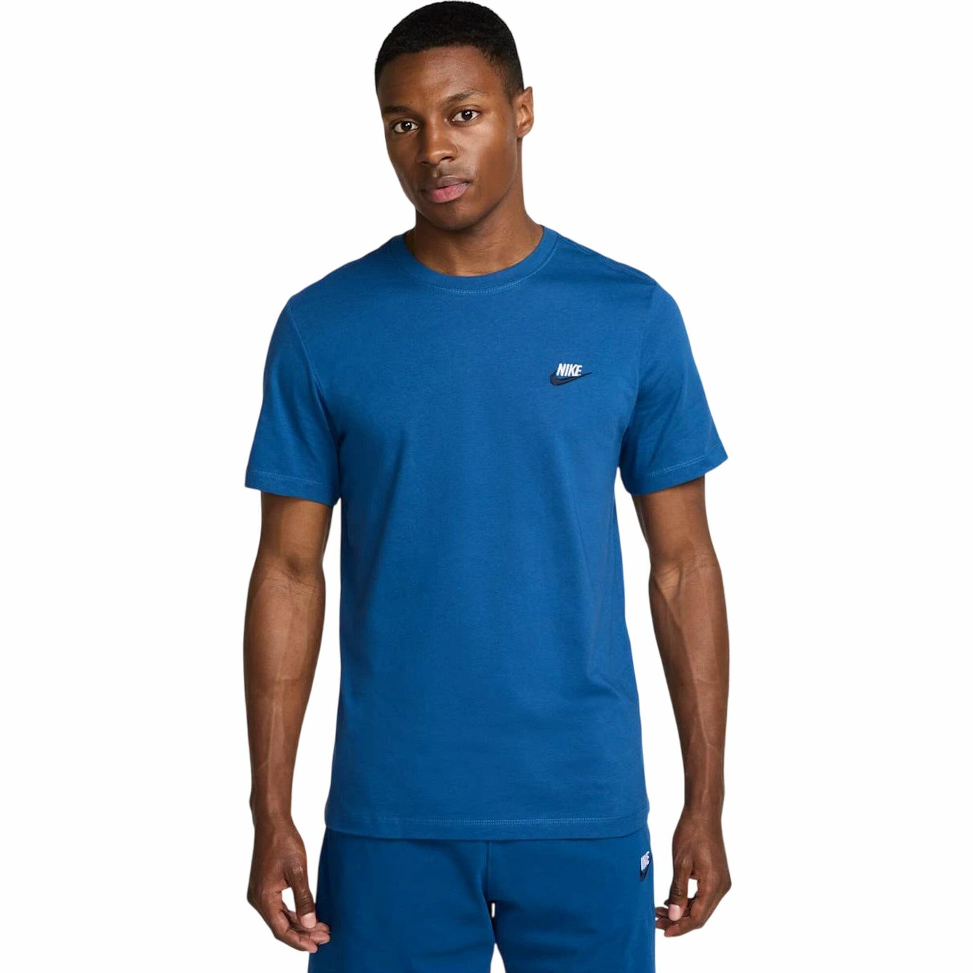 Футболка NIKE M NSW CLUB DT TEE, размер L, cиний