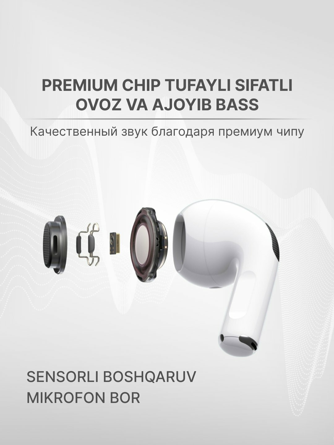 Беспроводные наушники AirPods 3, для iOS и Android — фото 1