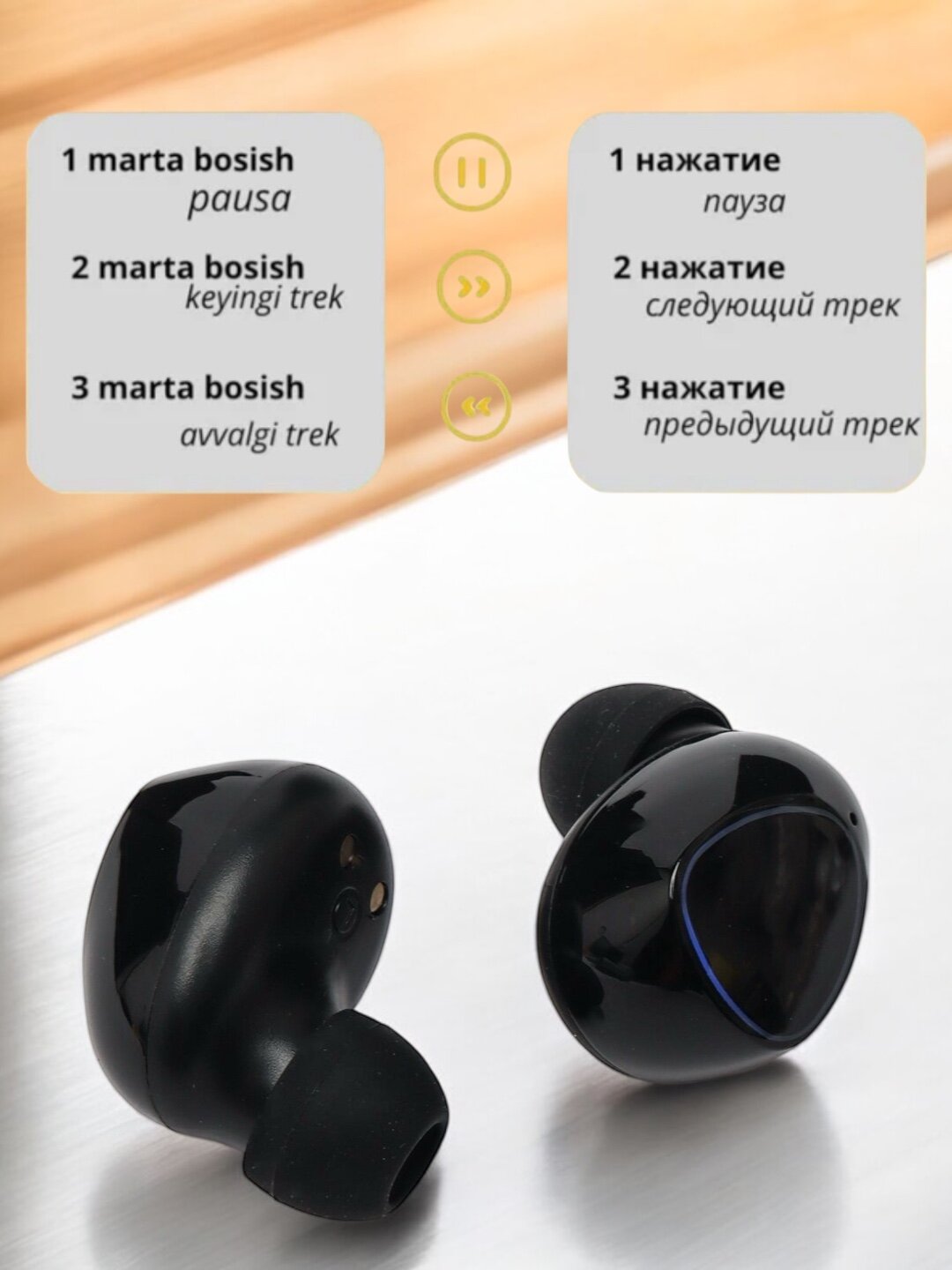 Беспроводные наушники M10, Air 31 Bluetooth 5.3, для Ios и Android — фото 1