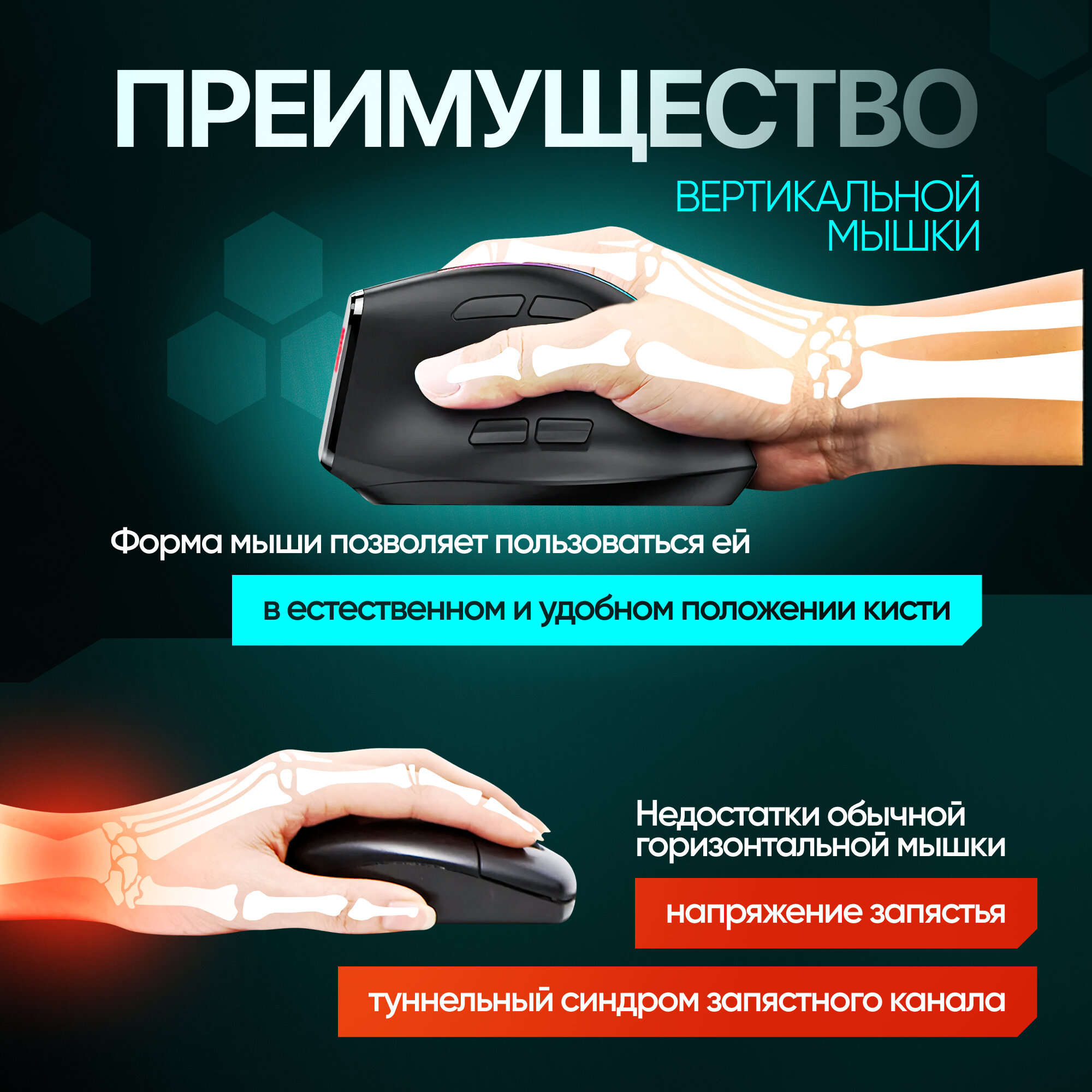 Мышь Innopax ZELOTES, F-36, беспроводная, RGB-подсветка, эргономичная, для правши — фото 1