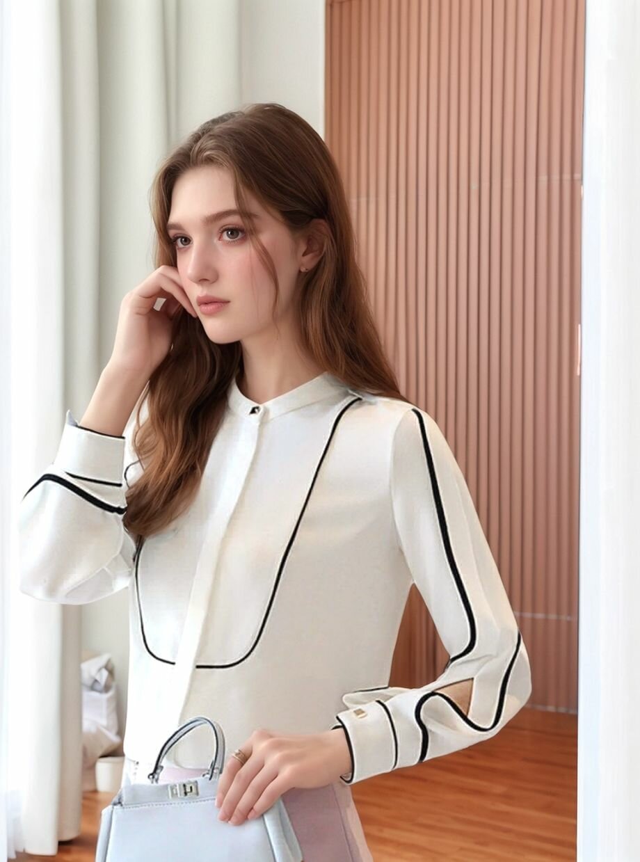 Блуза , размер XXL, белый (0100) — фото 1