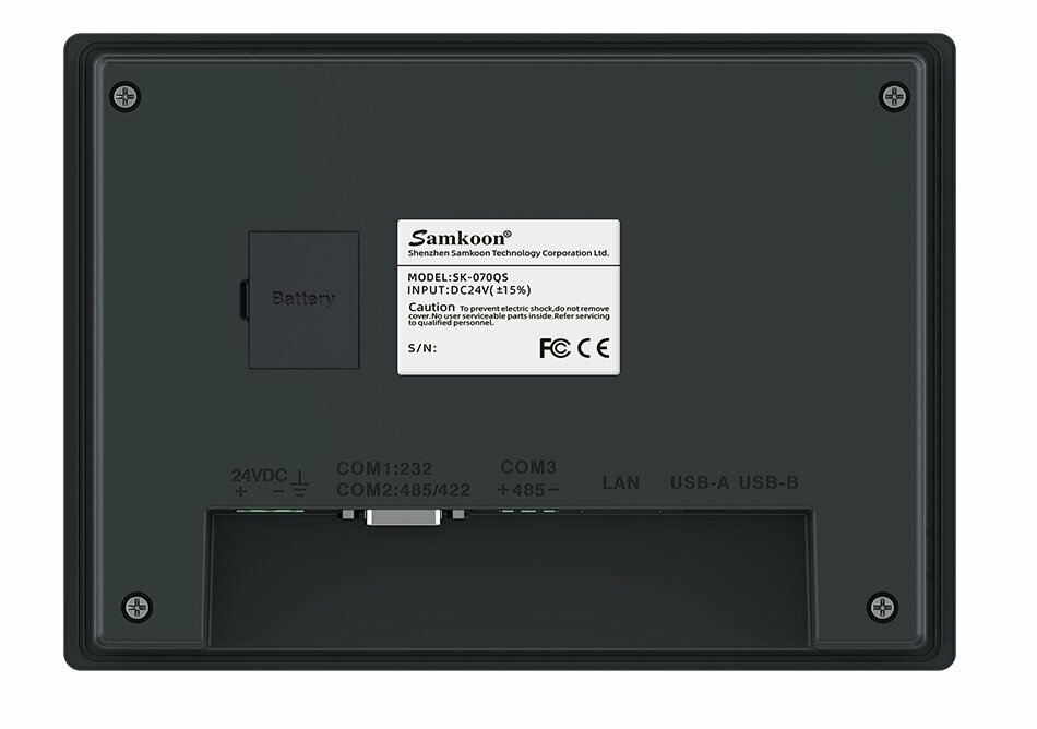SK-070QS Панель оператора 12-24В 7" 1RS232 1RS485 Ethernet IP65 — фото 1