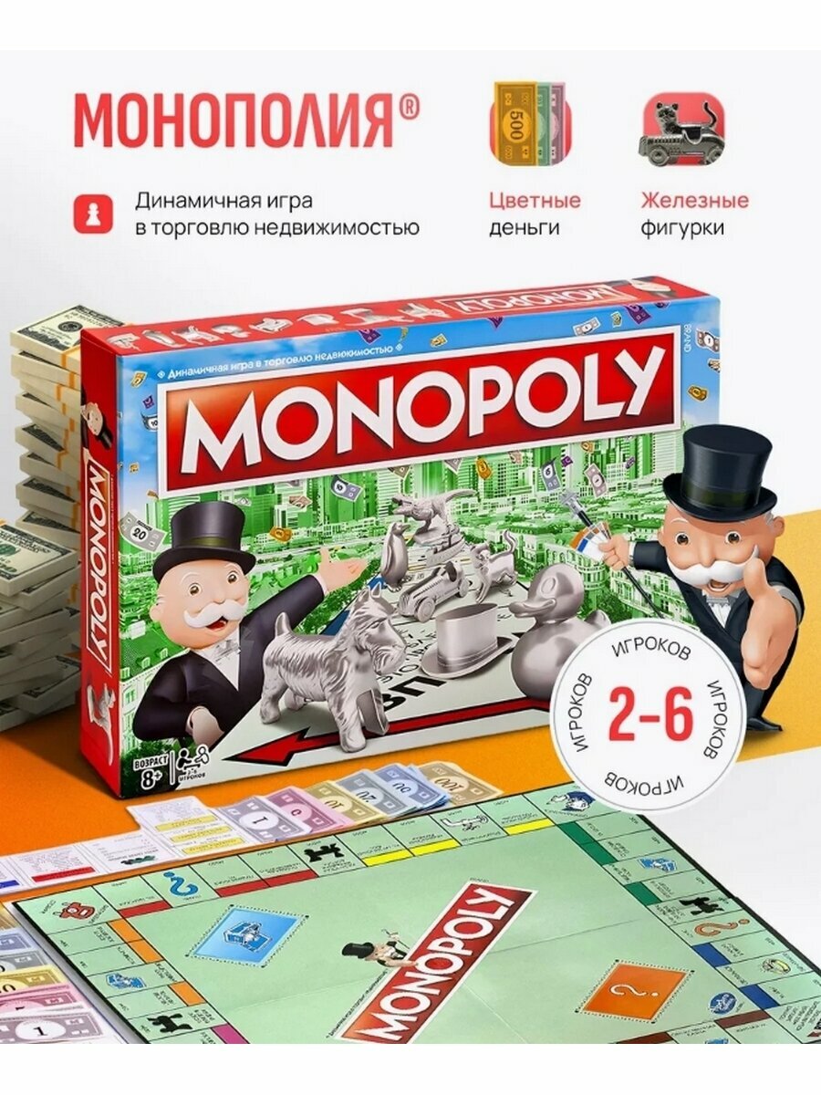 Монополия Классическая, игра настольная, экономическая