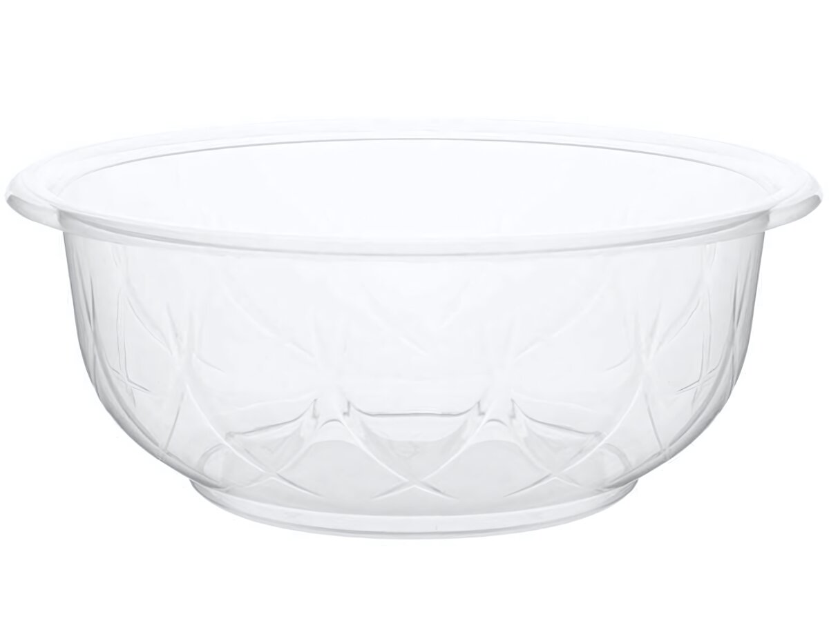 Миска пластиковая 'Эконом' 3л прозрачная для салатов и маринадов