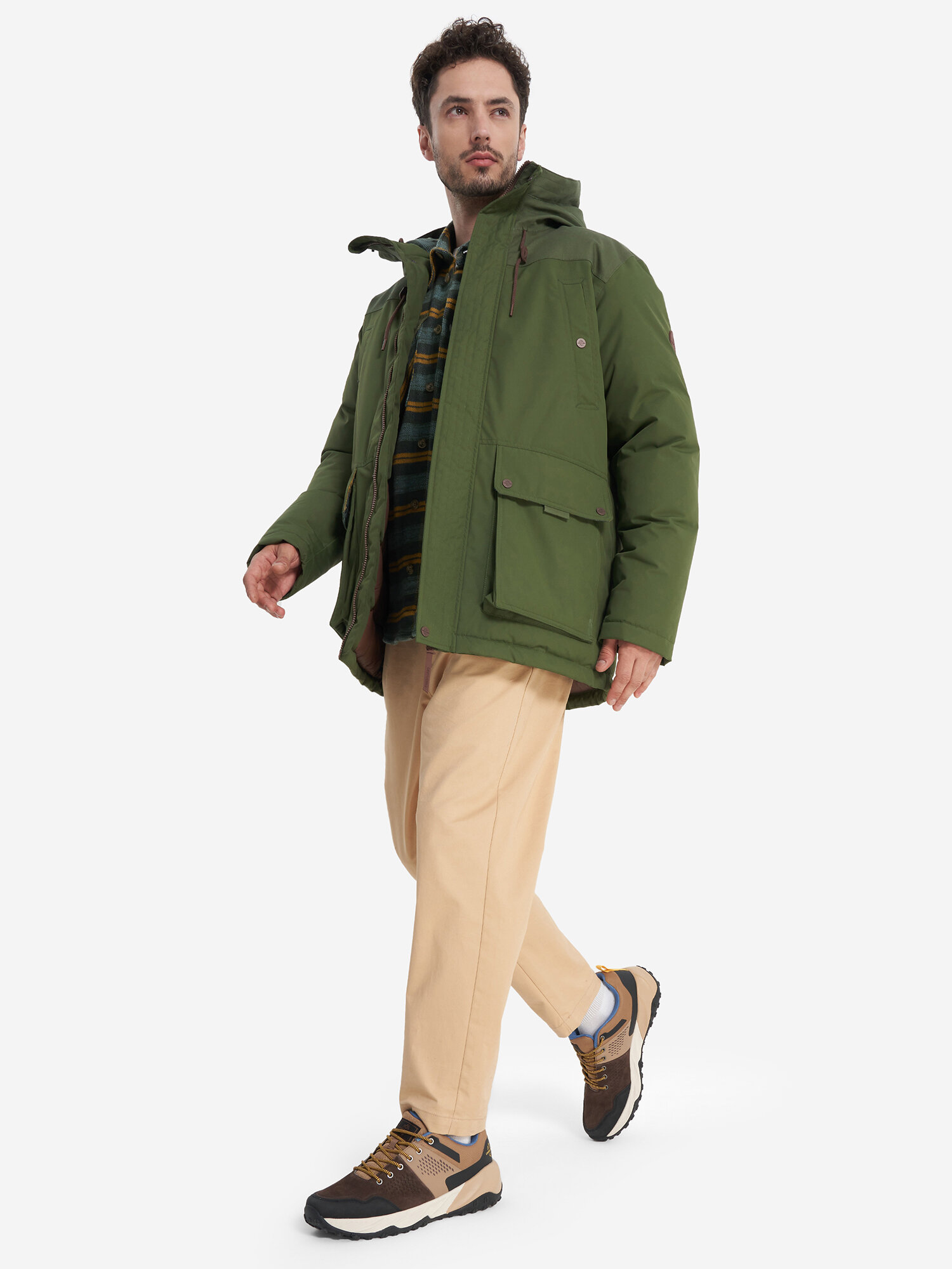 Пуховик CORDILLERO, размер 44-46, темно-зеленый — фото 1