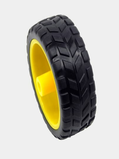 Колесо для игрушечной машинки, для робототехники, с резиновым протектором — фото 1