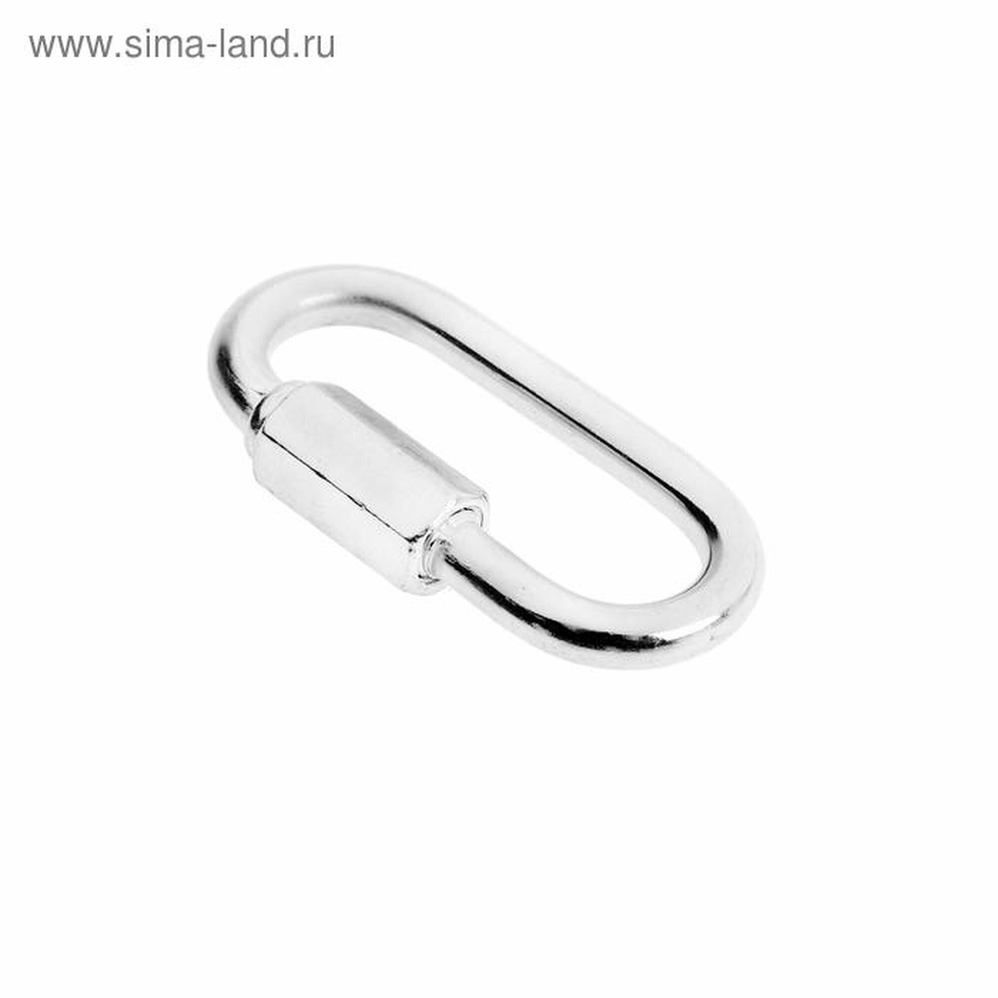 Карабин винтовой Тундра Krep оцинкованный хромированный 5 мм