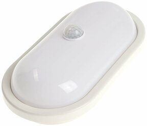 Светильник светодиодный с датичком движения, 15 Вт, IP54, 4000K, 220 В, овал