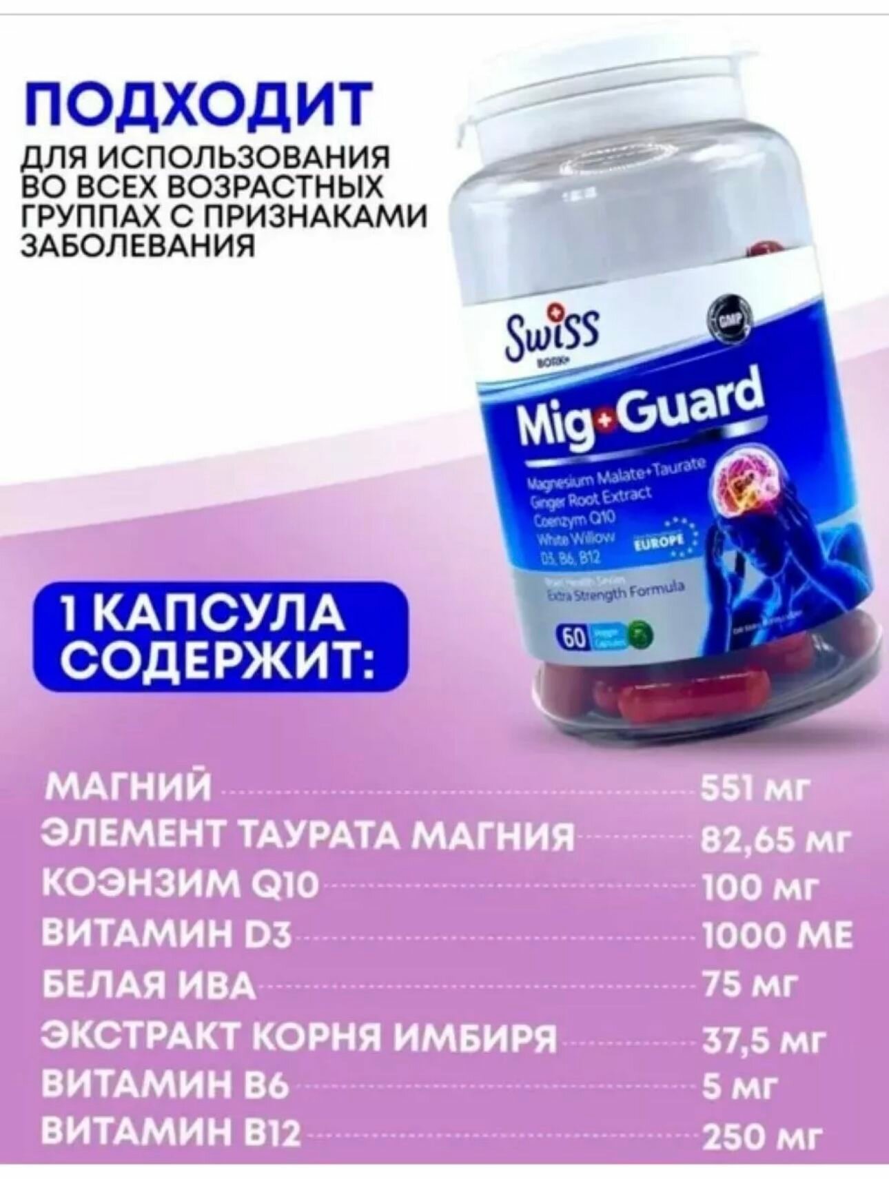 Лекарства От Головной Боли Mig guard Турция от головной боли и мигрени