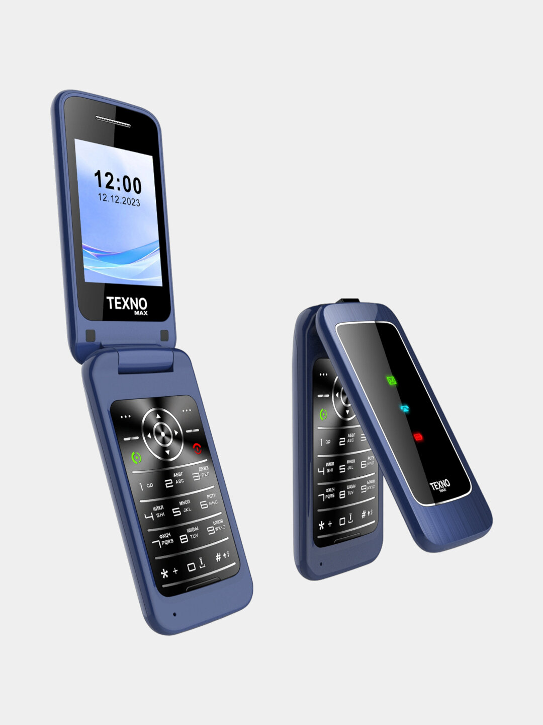 Телефон Texnomax MAX 22, с двумя фонариками и 2 SIM-картами, 1000 мА/ч