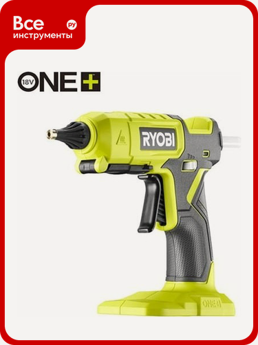 Изображение товара Клеевой пистолет Ryobi 18В ONE+ RGL18-0, Совместим с клеевыми стержнями 11 и 12 мм других производителей