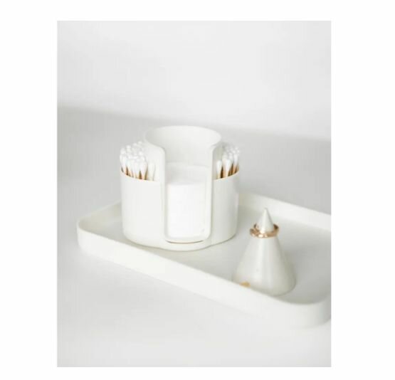 Контейнер для ватных дисков и палочек Berossi Zoy цвет слоновая кость