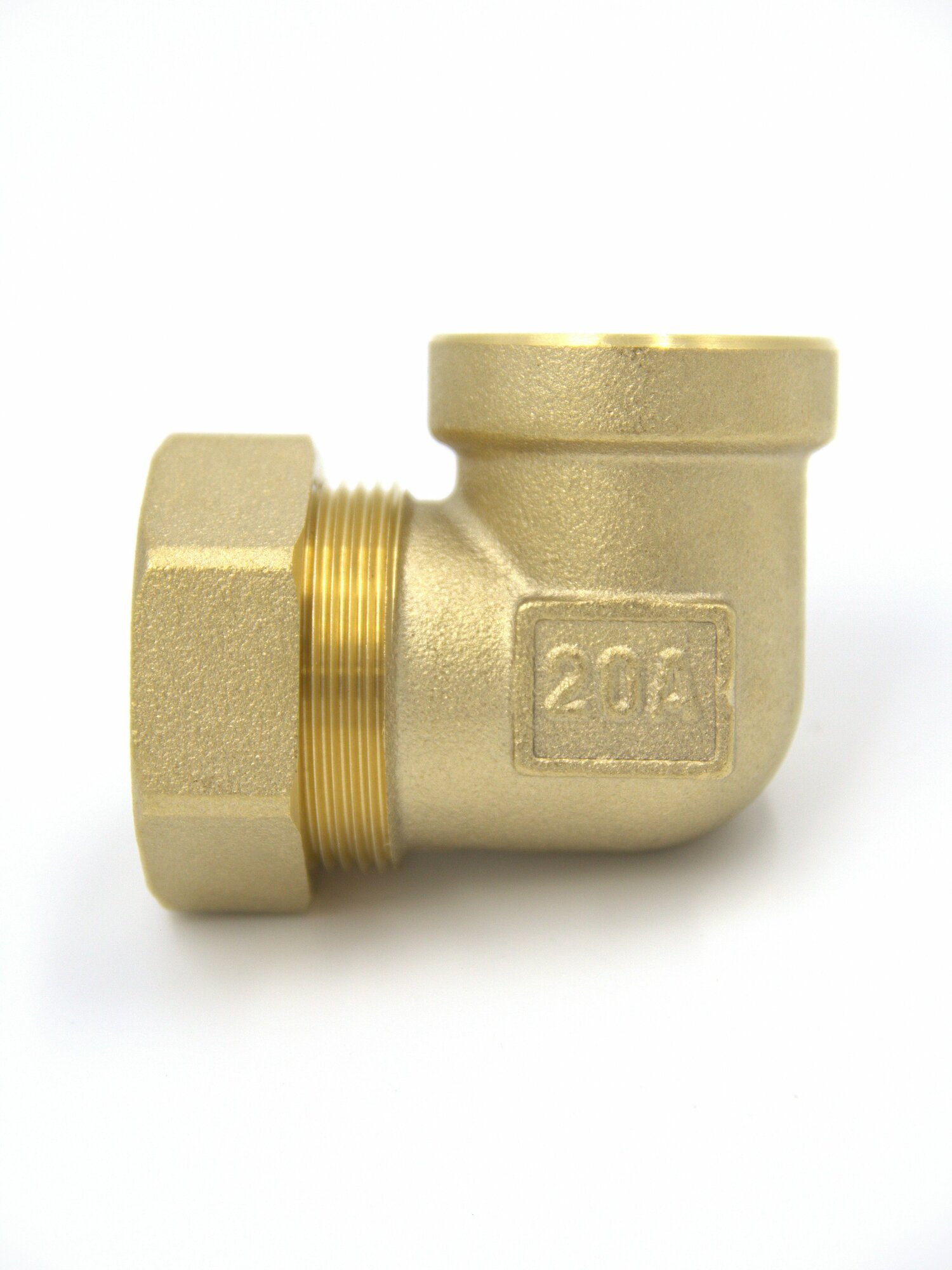 Муфта угловая BL 20*3/4" с внутренней резьбой 3/4 дюйма (мама) для гофрированной трубы 20 мм - фитинг KOFULSO 3 штуки