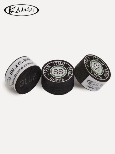 Изображение товара Наклейка для кия Kamui Black 13 мм Super Soft, многослойная, 1 шт.